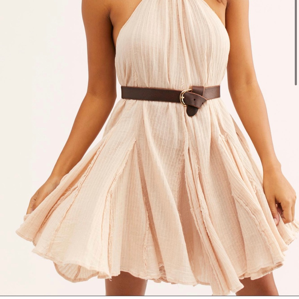 NWOT Free People Catching Rays Tunic halter Dress